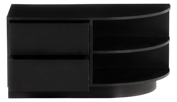 Tavolo TV modulare nero in legno di pino 78x40 cm Finca - WOOOD