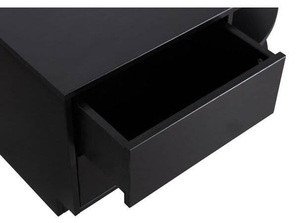 Tavolo TV modulare nero in legno di pino 78x40 cm Finca - WOOOD