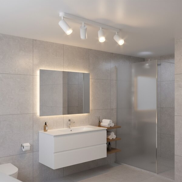 Brilagi - Luce Spot da bagno SELE 4xGU10/30W/230V IP44 bianco