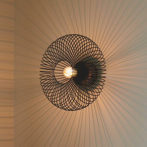 Nordlux Plafoniera soffitto Beroni, dimmerabile, Nero, Soggiorno / Sala da pranzo, Metallo, Plafoniera