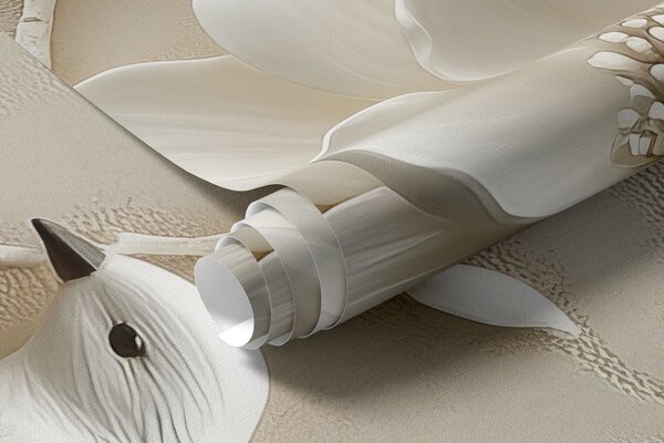 Carta da parati rami di magnolia 3D con uccelli, Carta da parati Floreale, w08690 : Uwalls.it