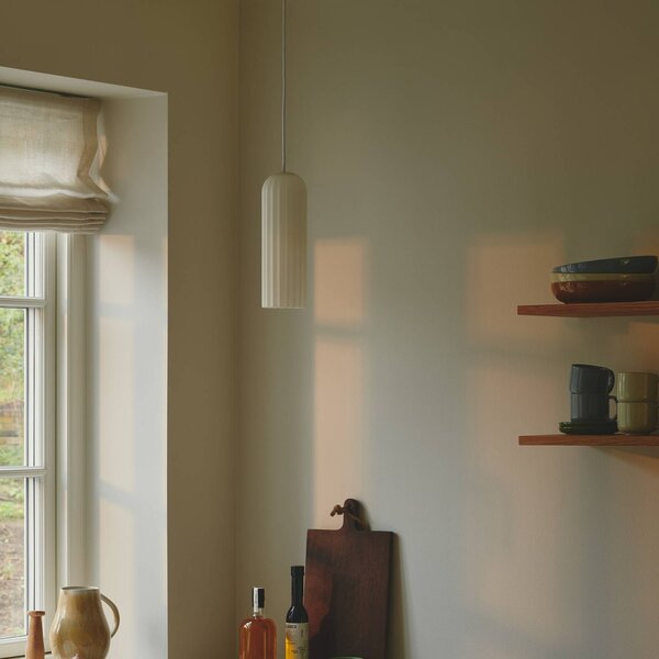 Nordlux Lampada a sospensione in vetro Miella, dimmerabile, Bianco / Opale, Soggiorno / Sala da pranzo, Vetro, Lampada a sospensione