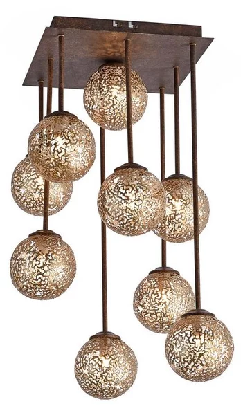 Paul Neuhaus 6238-48 - Lampadario a sospensione con supporto rigido GRETA 9xG9/40W/230V