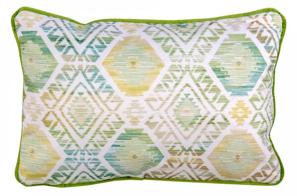 Cuscino decorativo rettangolare verde etnico