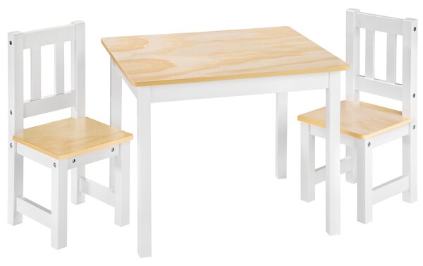 Tectake 402376 set tavolo e sedie alice - bianco
