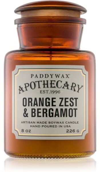 Paddywax Apothecary Orange Zest & Bergamot candela profumata 226 g