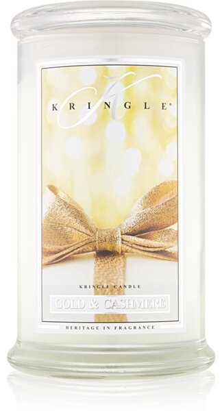 Kringle Candle Gold & Cashmere candela profumata 624 g