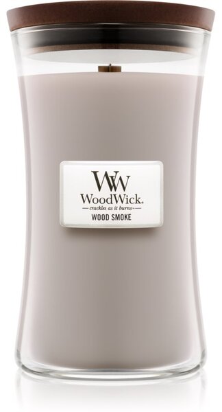 Woodwick Wood Smoke candela profumata con stoppino in legno 609.5 g