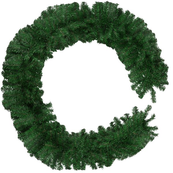 Tectake 403318 ghirlanda natalizia estetica naturale 2,7 m - verde