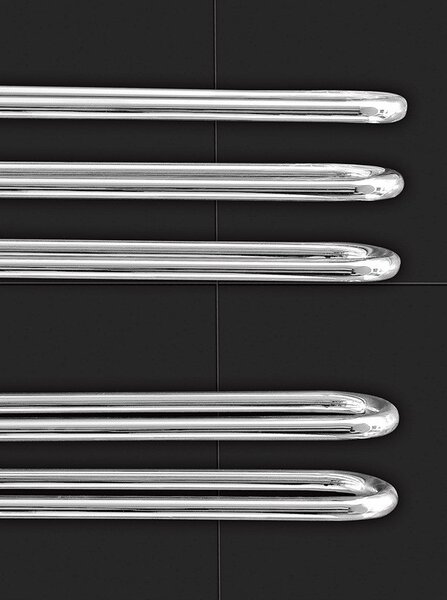 Kamalu scalda salviette termoarredo 700x400mm finitura cromata | kam-379