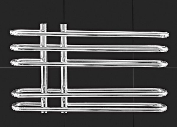 Kamalu scalda salviette termoarredo 700x400mm finitura cromata | kam-379