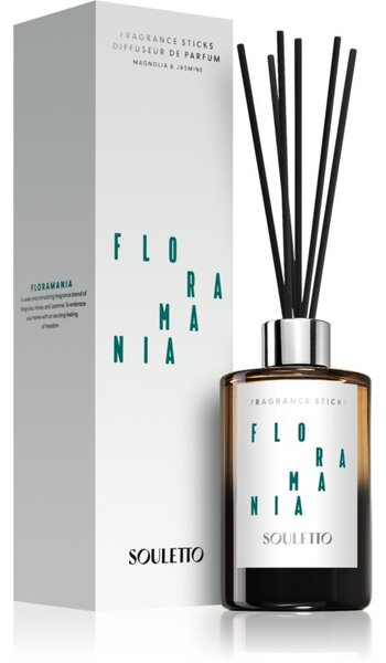 Souletto Floramania Reed Diffuser diffusore di aromi con ricarica 200 ml