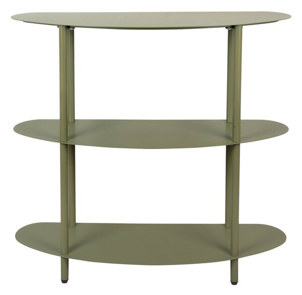Scaffale verde in metallo 90x82x28 cm Riqueza – Leitmotiv