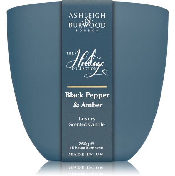 Ashleigh & Burwood London The Heritage Collection Black Pepper & Amber candela profumata 250 g