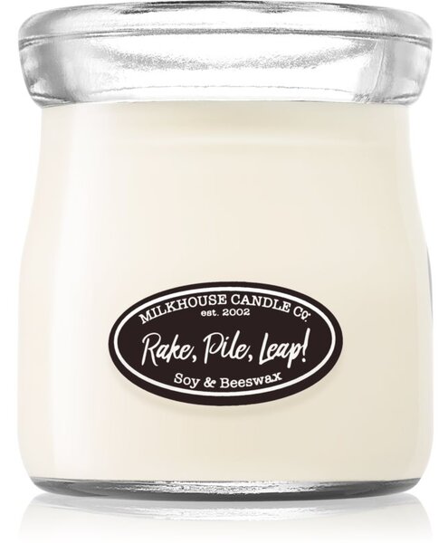 Milkhouse Candle Co. Creamery Rake, Pile, Leap! candela profumata Cream Jar 142 g