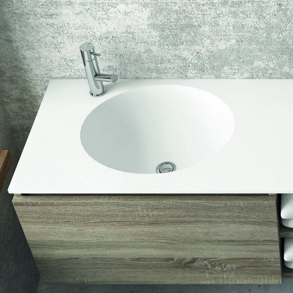 Composizione bagno 175cm, composta da mobile con lavabo doppio, due specchi led e colonna SP-175C - KAMALU