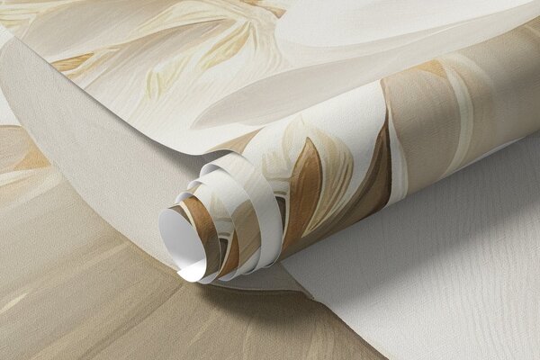 Carta da parati Grande fiore bianco astratto su sfondo scuro, Carta da parati Floreale, Carta da parati Peonie, w08859 : Uwalls.it