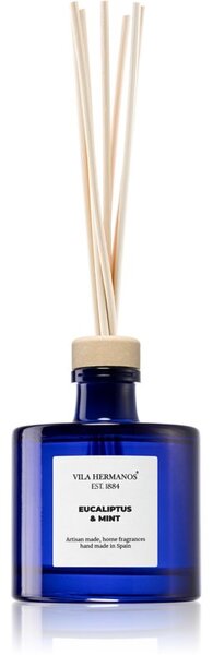 Vila Hermanos Apothecary Cobalt Blue Eucalyptus & Mint diffusore di aromi con ricarica 100 ml