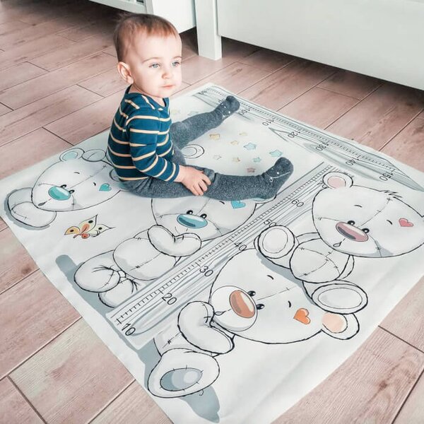 Metro da parete per bambini - Orsetti