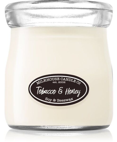 Milkhouse Candle Co. Creamery Tobacco & Honey candela profumata Cream Jar 142 g