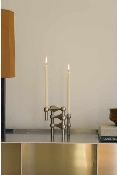 Portacandele in set in metallo 3 pz Nagel – STOFF Nagel