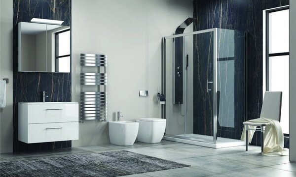 Kamalu box doccia 70x100 apertura scorrevole vetro anticalcare kf5000s