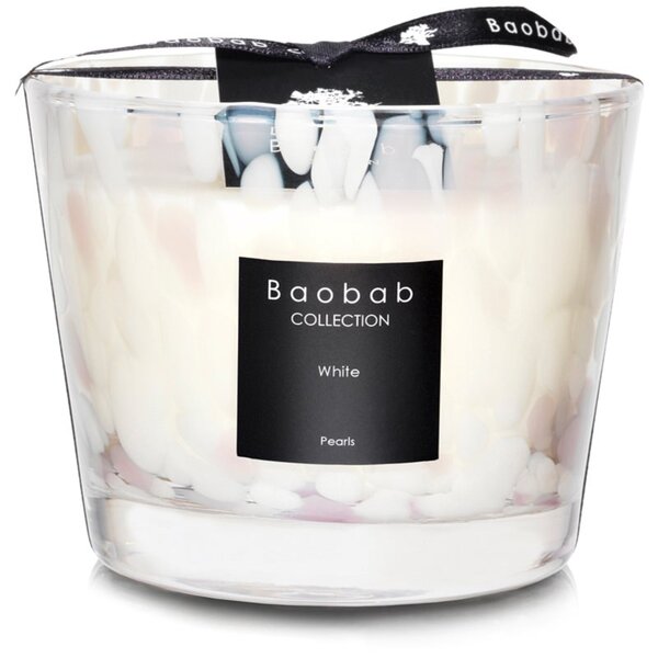 Baobab Pearls White candela profumata 10 cm