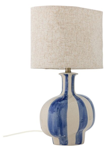 Lampada da tavolo in ceramica con paralume in tessuto (altezza totale 46 cm) Alida – Bloomingville