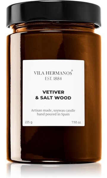 Vila Hermanos Apothecary Vetiver & Salt Wood candela profumata 225 g