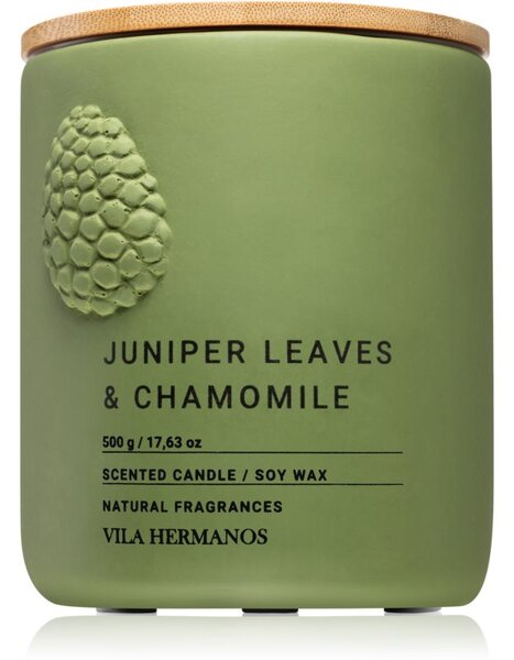 Vila Hermanos Juniper Leaves & Chamomille candela profumata 500 g