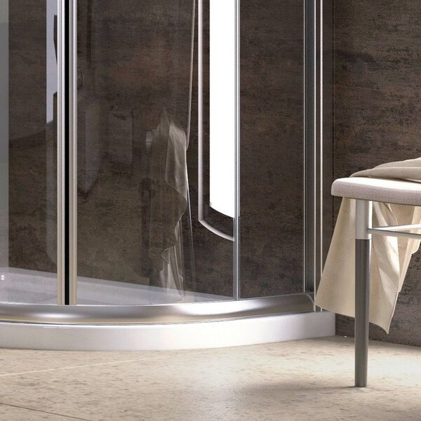 Kamalu box doccia stondato 100x80cm vetro trasparente kam-k270