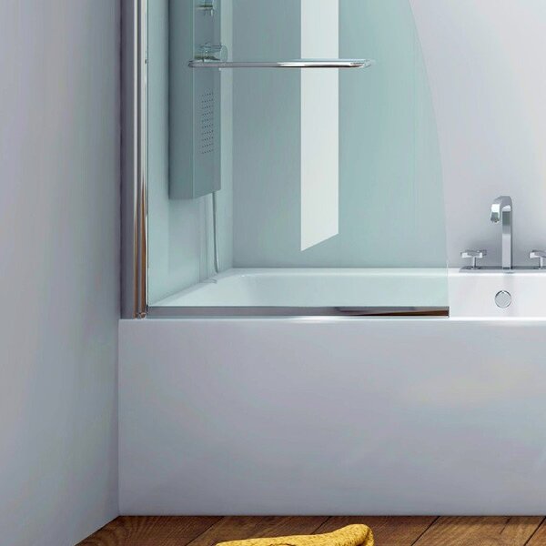 KAMALU - Parete vasca 85cm girevole altezza 140cm | KV10