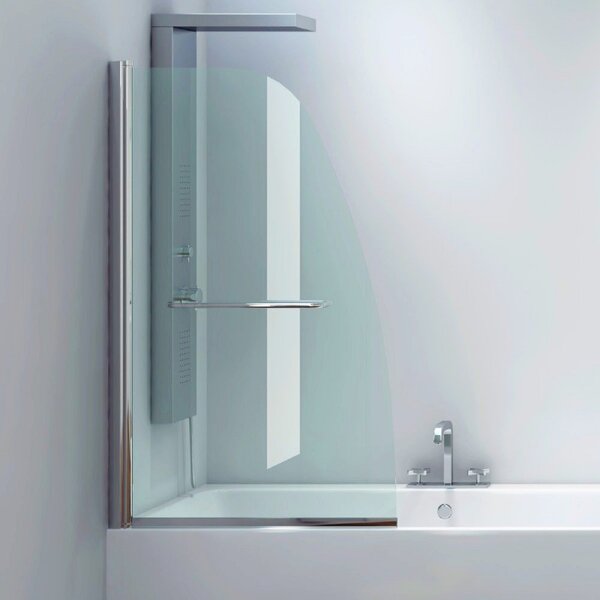 KAMALU - Parete vasca 85cm girevole altezza 140cm | KV10