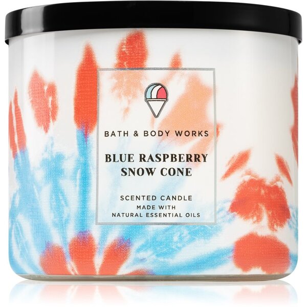 Bath & Body Works Blue Raspberry Snow Cone candela profumata 411 g