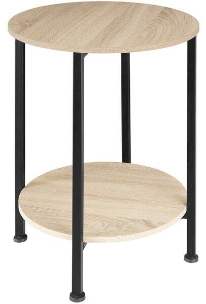 Tectake 404218 tavolino ballina 45 x 64 cm - industriale legno chiaro, rovere sonoma