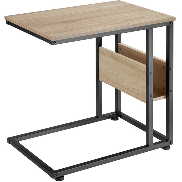 Tectake 404278 tavolino wigan 55 x 36,5 x 60 cm - industriale legno chiaro, rovere sonoma