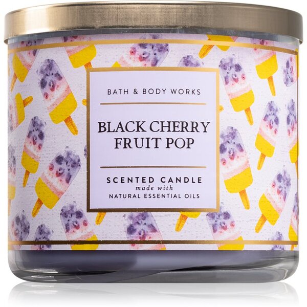 Bath & Body Works Black Cherry Fruit Pop candela profumata 411 g