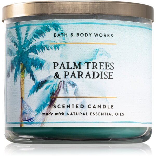 Bath & Body Works Palm Trees and Paradise candela profumata 411 g