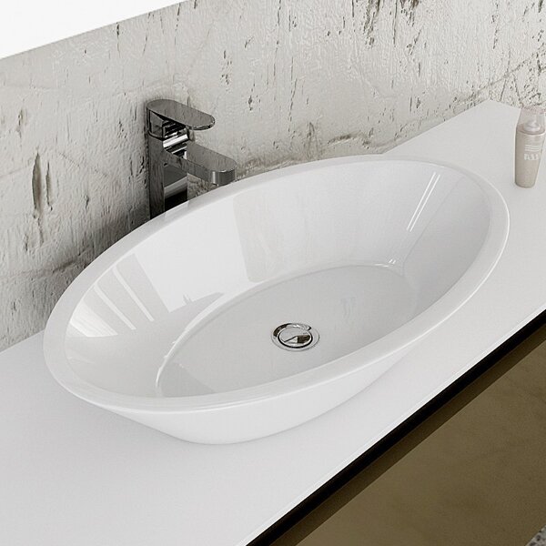 Kamalu lavabo da appoggio ovale 70cm litos-369