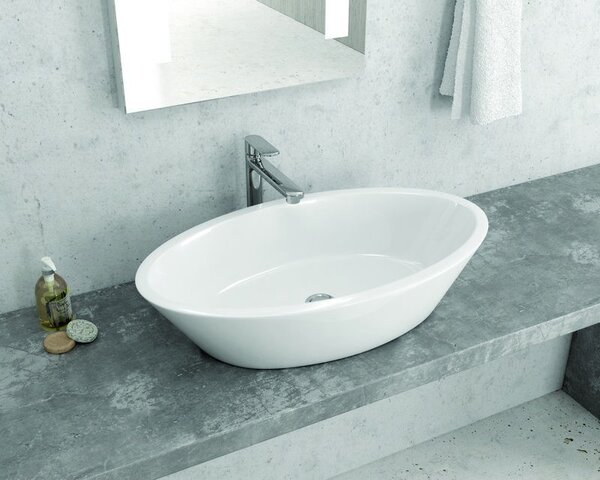 Kamalu lavabo da appoggio ovale 70cm litos-369