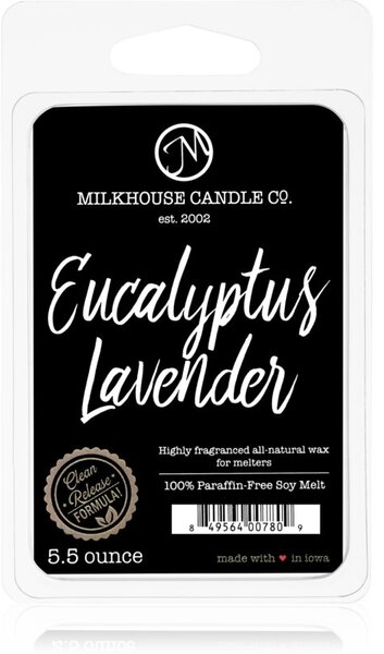 Milkhouse Candle Co. Creamery Eucalyptus Lavender cera per lampada aromatica 155 g