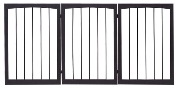 Costway Divisorio cancello per cane pieghevole in legno Barriera di sicurezza per animali 160x1,2x76cm