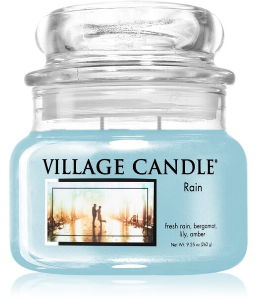 Village Candle Rain candela profumata (Glass Lid) 262 g