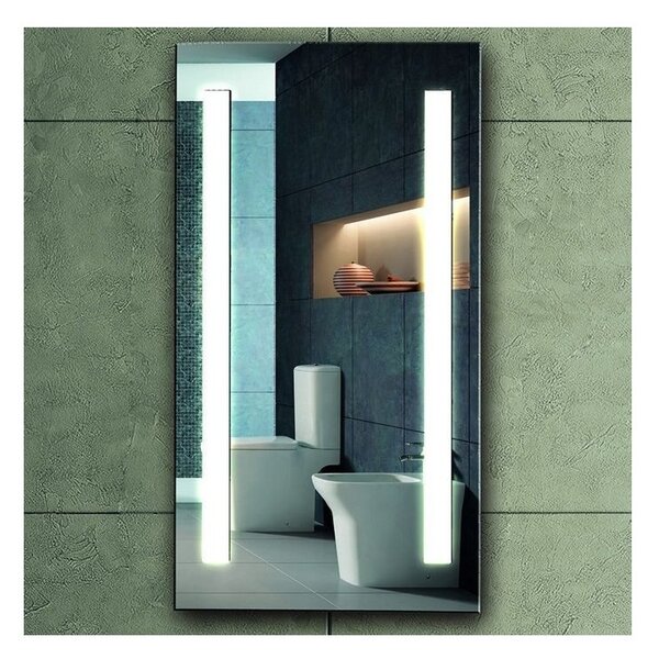 Specchio bagno rettangolare 50x90cm a led KAM-1392 - KAMALU