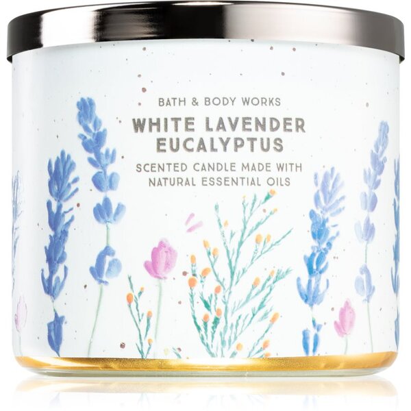 Bath & Body Works White Lavender Eucalyptus candela profumata 411 g