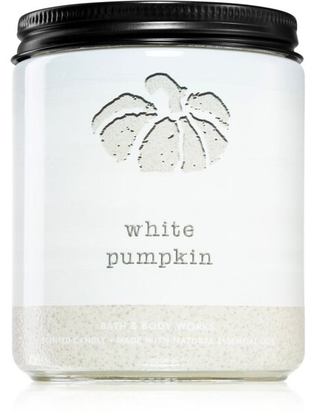 Bath & Body Works White Pumpkin candela profumata con oli essenziali 198 g