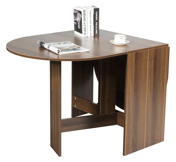 Costway Tavolo pieghevole da pranzo in legno Tavolo multiuso da lavoro 163x80x75cm