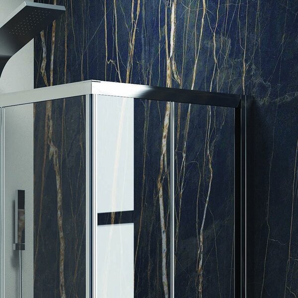 Kamalu cabina doccia 100x70 cm rettangolare con 2 ante scorrevoli kf1000