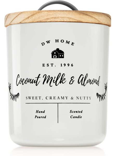 DW Home Farmhouse Coconut Milk & Almond candela profumata 428 g