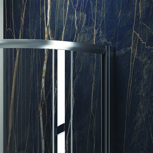 Kamalu box doccia 80x80 cristallo 6 mm semicircolare kf2000